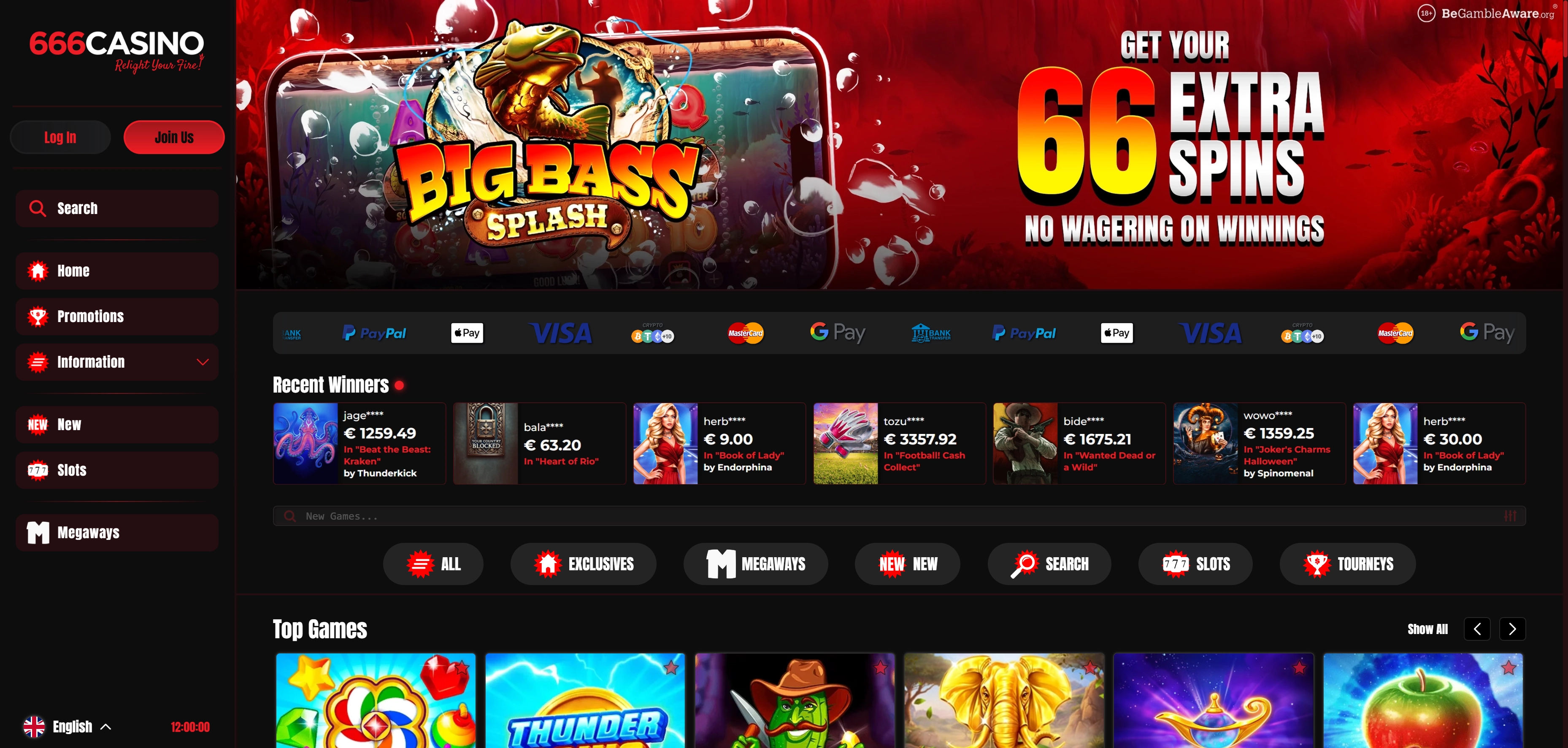 666 Casino Tablet App Preview